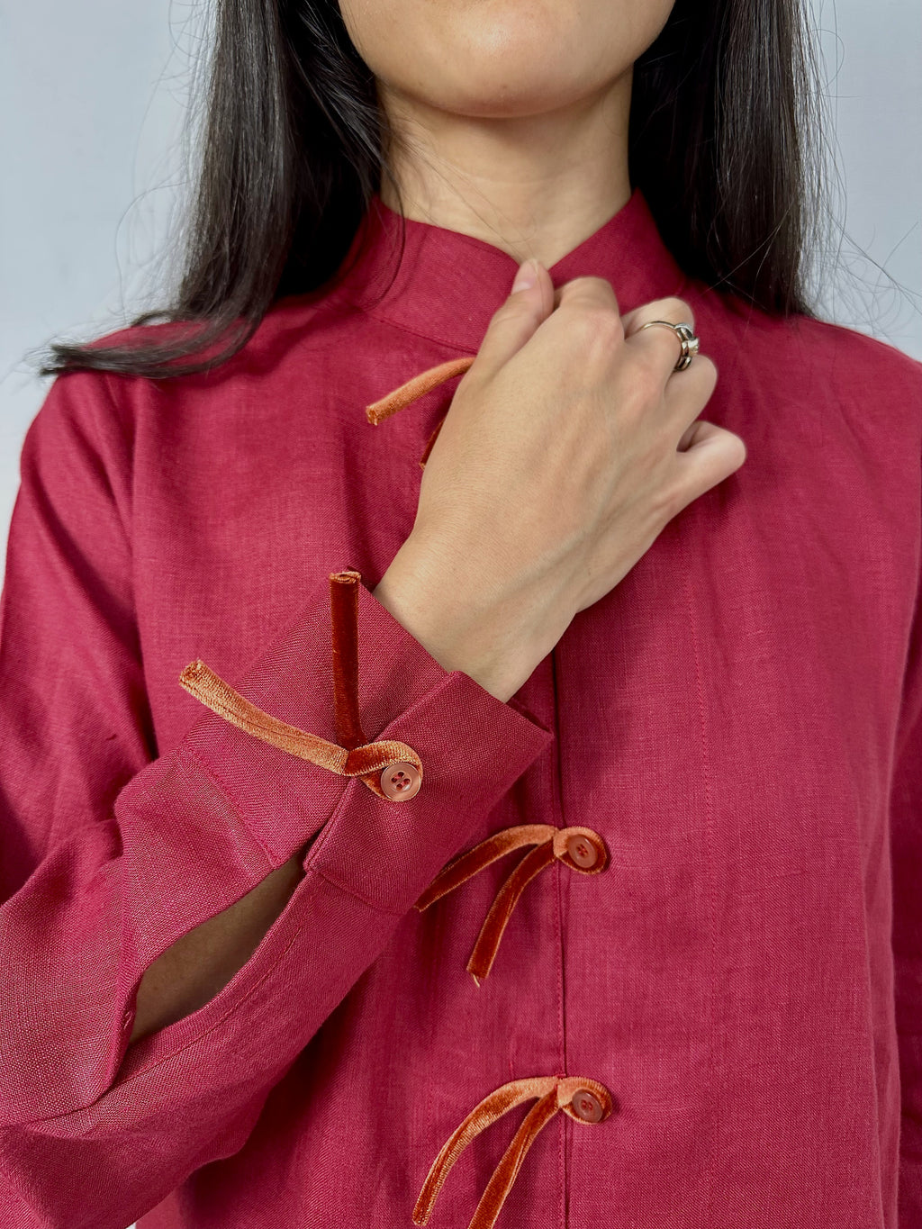 Giacca Orientale in Lino