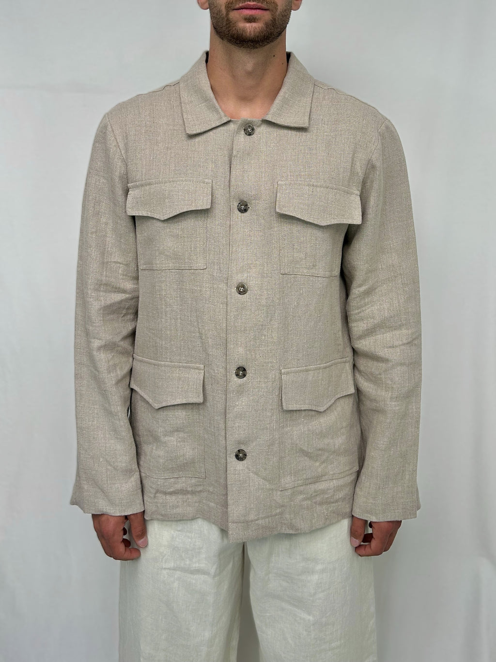 Giacca Sahariana in Lino
